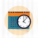 Calendar and clock icon